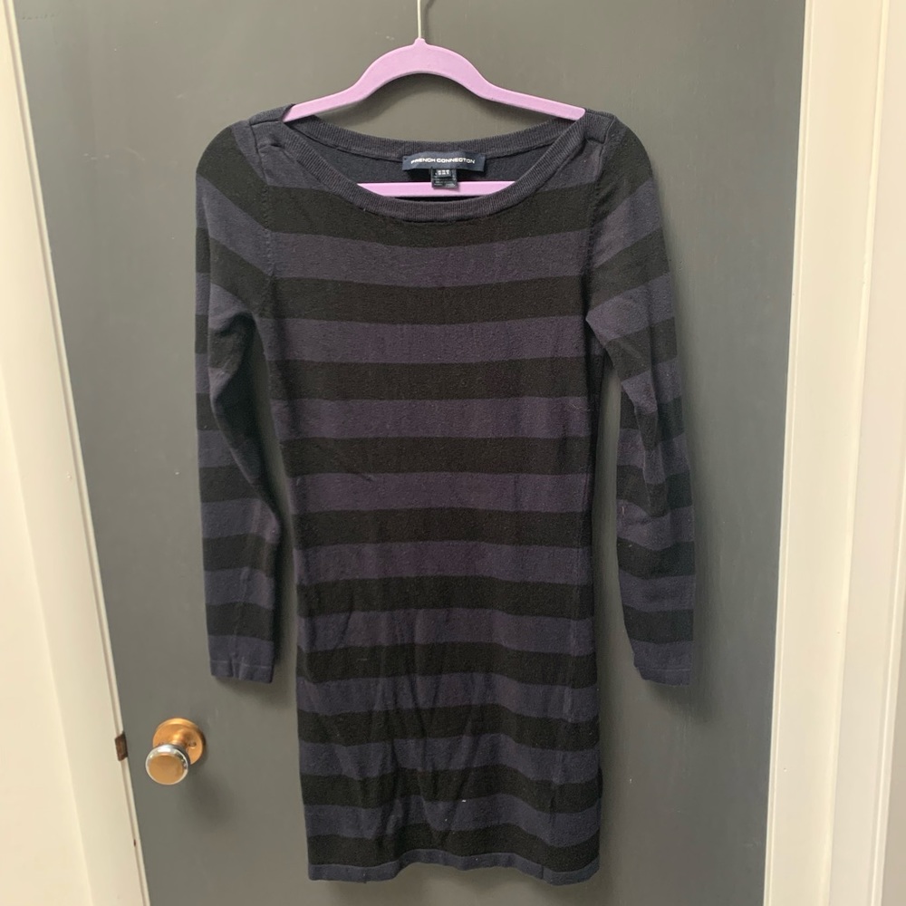 French Connection Striped Sweater Dress Size S